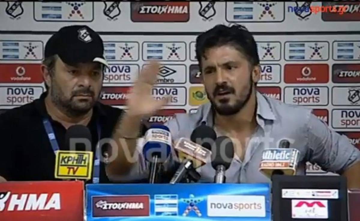 VIDEO: Gattuso explota en conferencia de prensa en Grecia