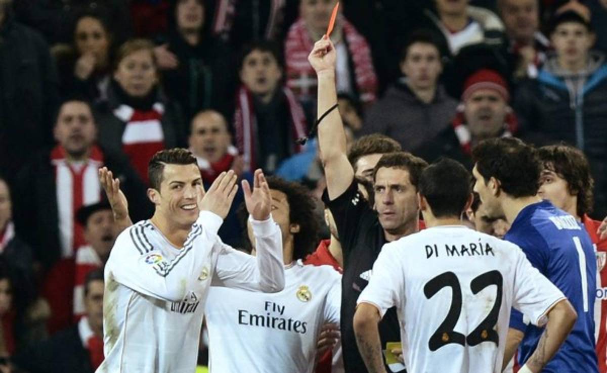 Las nueve expulsiones de Cristiano Ronaldo en su carrera