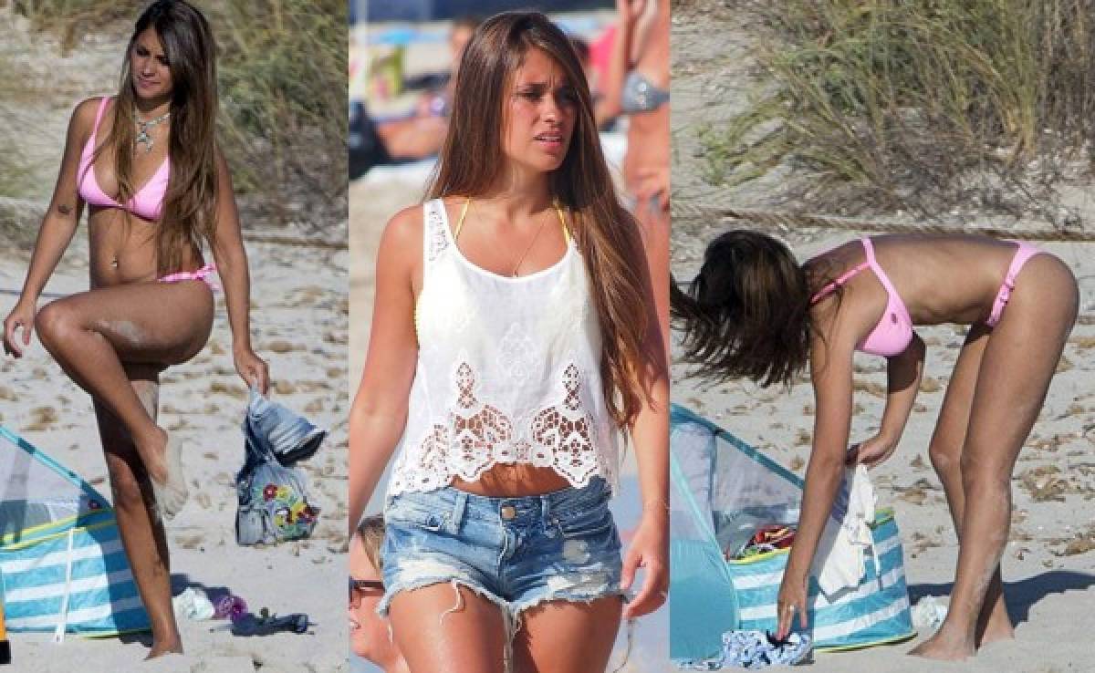 La esposa de Messi, Antonella Roccuzzo sigue deslumbrando en Ibiza
