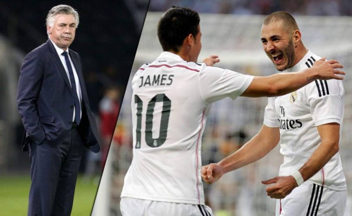 Ancelotti desea fichar a James Rodríguez y Benzema para el Bayern Múnich