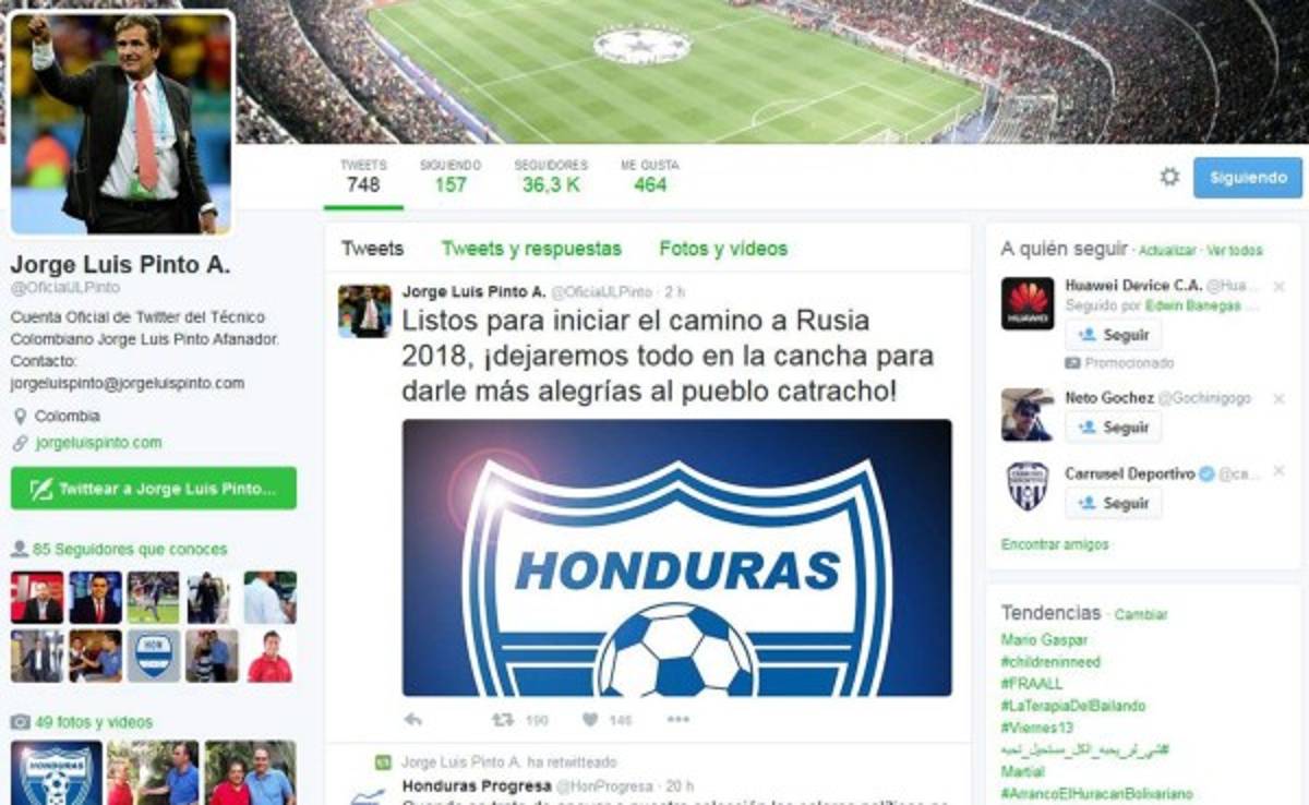 El mensaje de Jorge Luis Pinto antes de su debut en eliminatoria