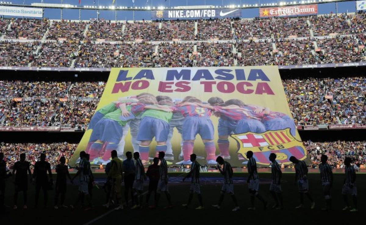 VIDEO: El Camp Nou defiende a la Masía