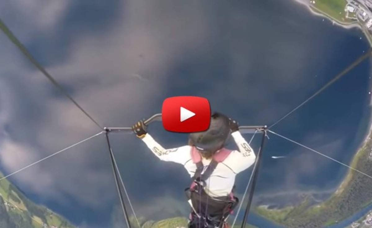 VIDEO: Terrorífica caída de un ala delta es grabada en Go Pro
