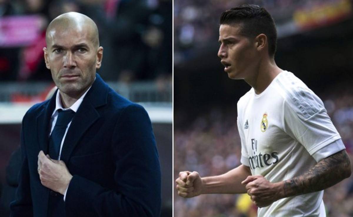 James Rodríguez no contaría para Zidane y sería puesto transferible