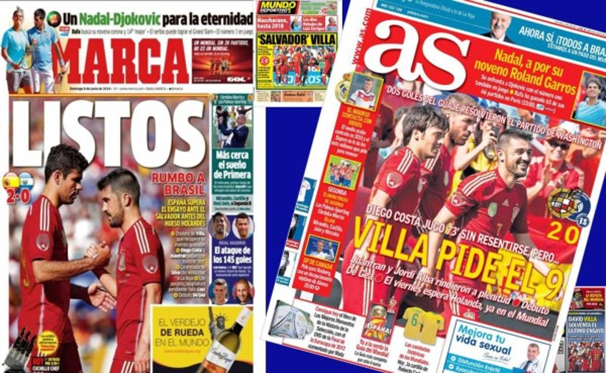 'España está lista para el Mundial': prensa española