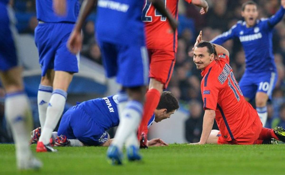 VIDEO: Zlatan Ibrahimovic fue expulsado del Chelsea-PSG