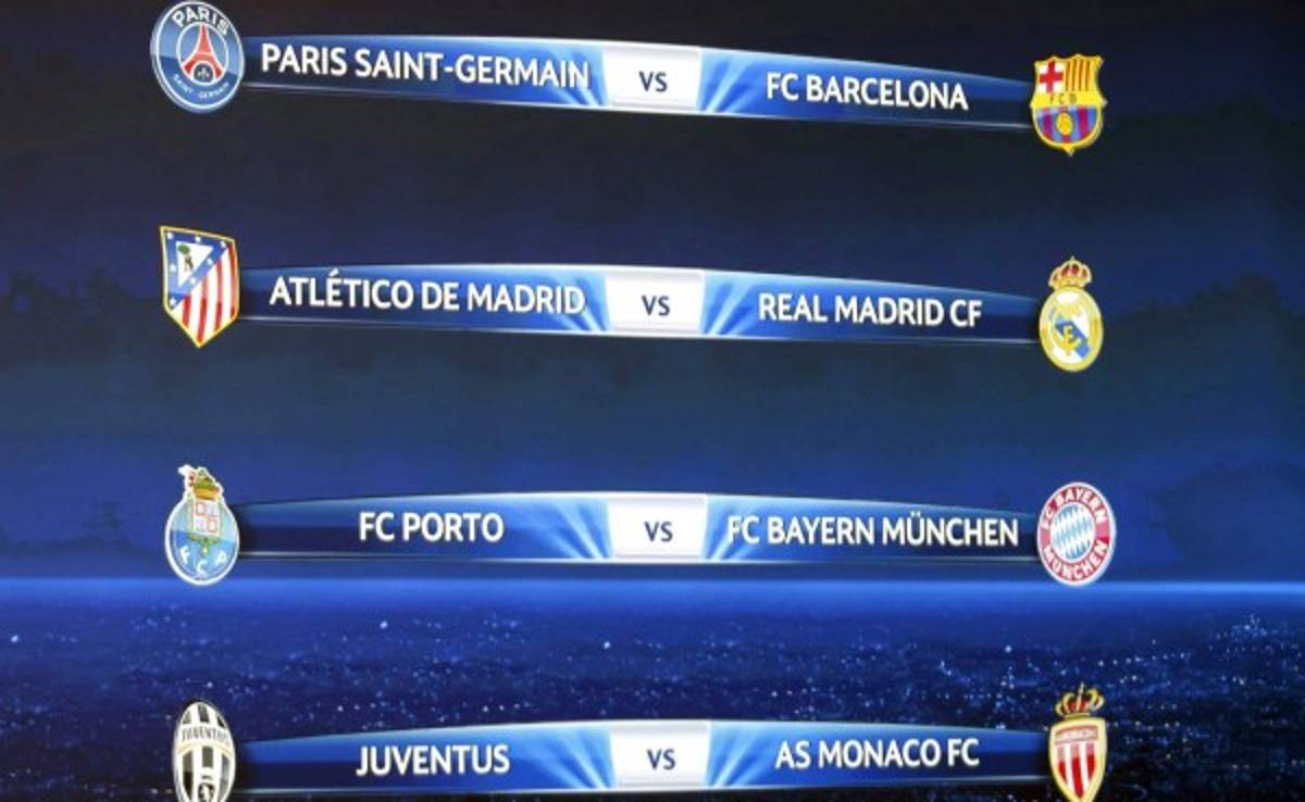 Así quedan los cruces de cuartos de final en la Champions