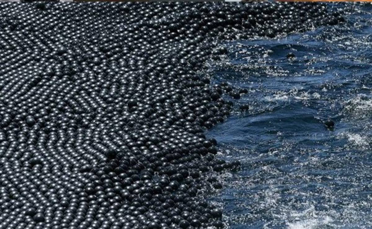 Usan millones de pelotas para conservar el agua en Los Ángeles
