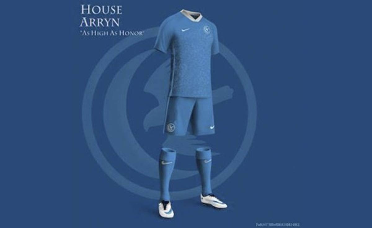 Uniformes de las casas de Games of Thrones si fueran equipos de fútbol
