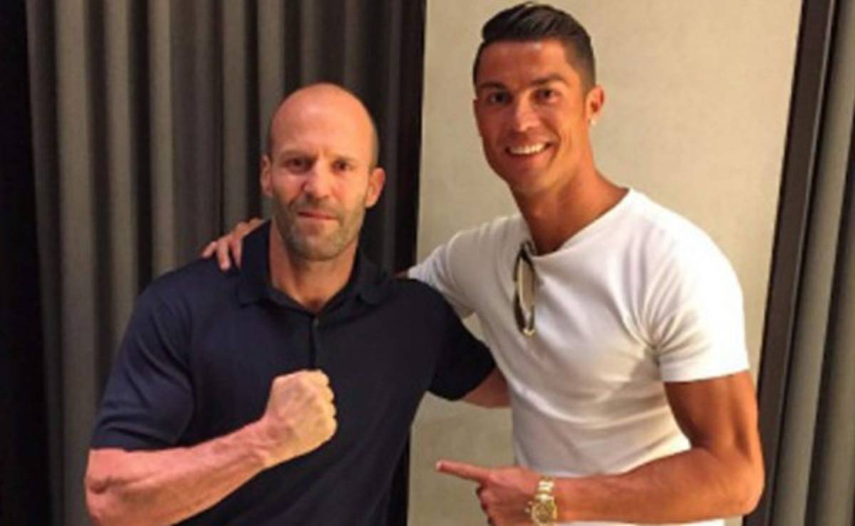 Cristiano Ronaldo compartió en el cumpleaños de Jason Statham