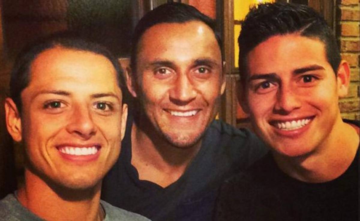 Chicharito y James, los mejores amigos de Keylor Navas en el Real Madrid