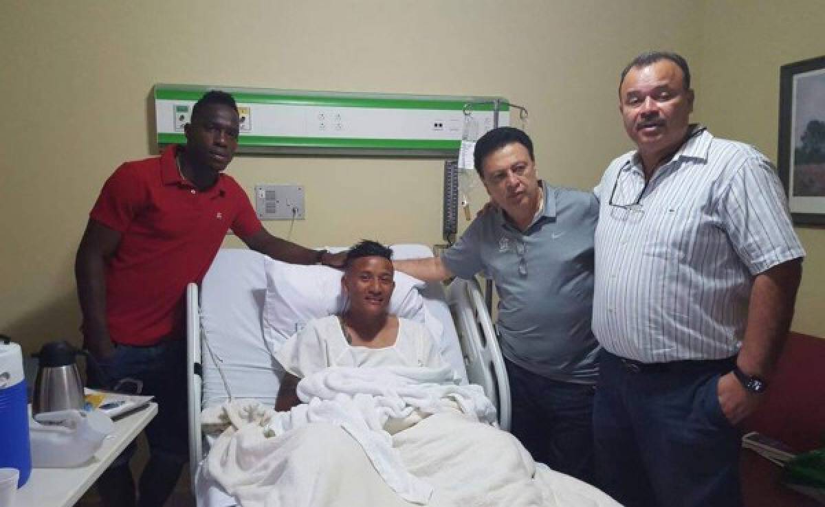Presidente de Fenafuth y Figueroa visitaron a Luis Garrido en el hospital