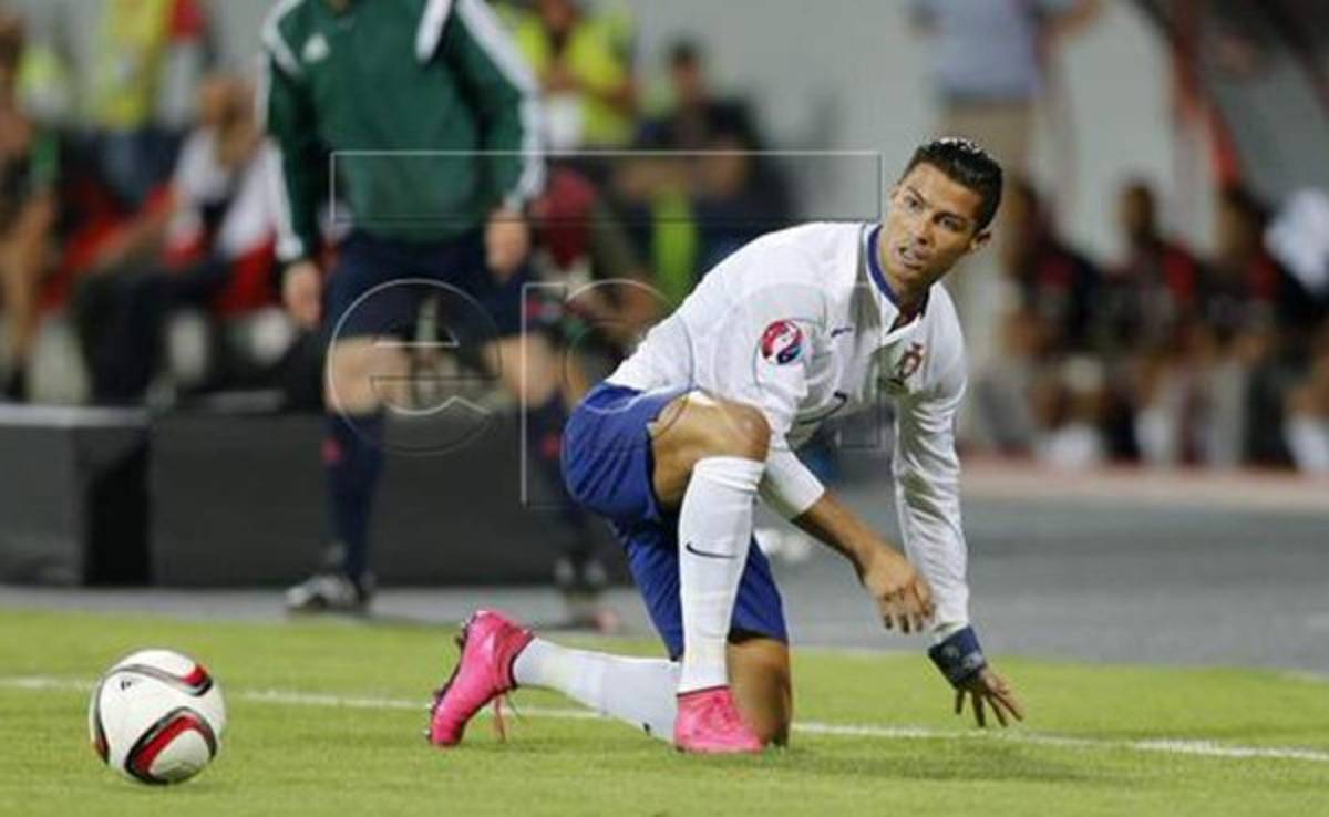 VIDEO: Cristiano Ronaldo y su mala fortuna ante Albania