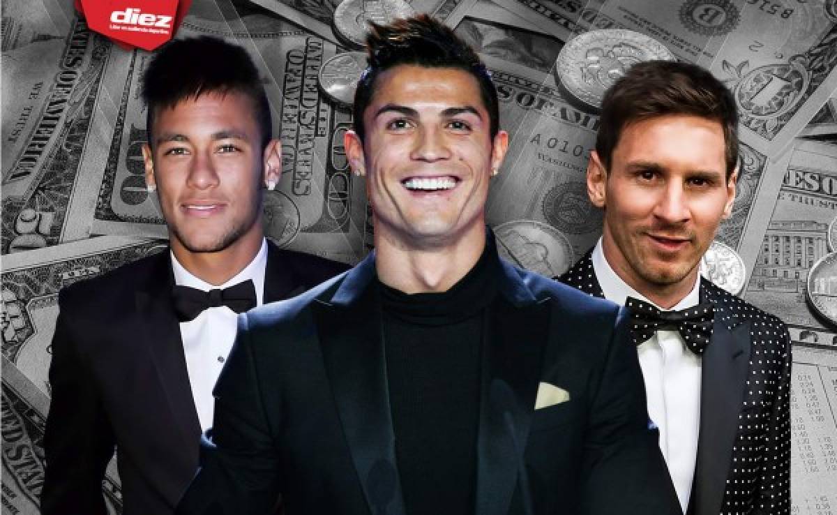 Cristiano lidera la lista de los 20 futbolistas más ricos del mundo