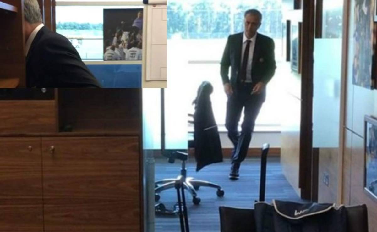 La foto del Real Madrid que Mourinho tiene en su despacho en Manchester