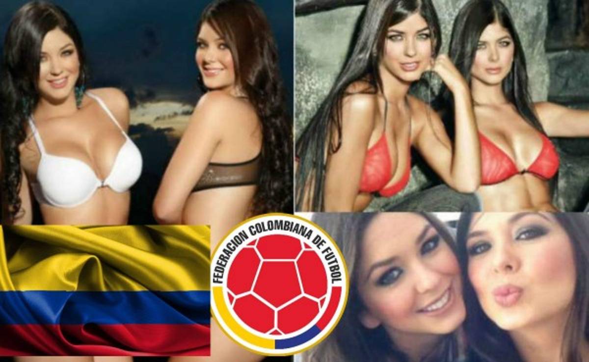 Mariana y Camila, las gemelas Dávalos que son hinchas de la selección de Colombia