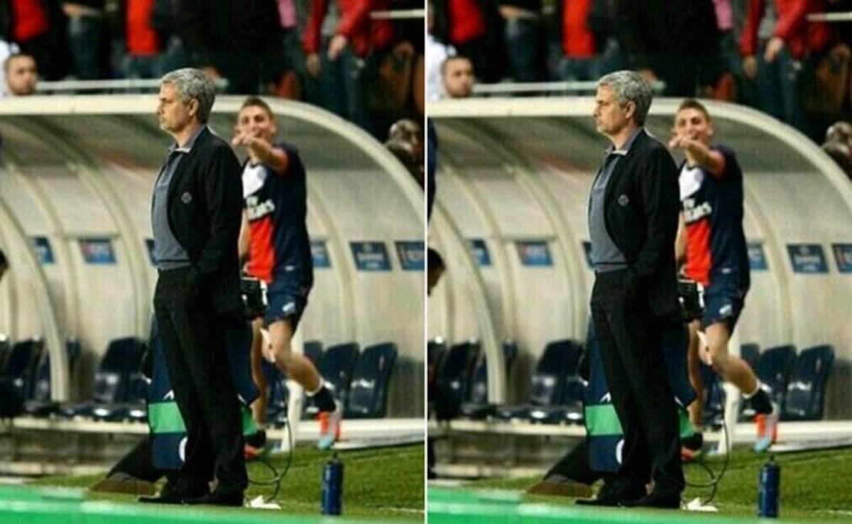 La imagen de Verratti y Mourinho causa furor en redes sociales