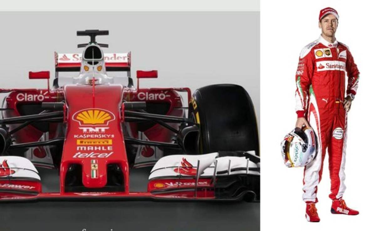 Así es el nuevo Ferrari de Sebastian Vettel para 2016