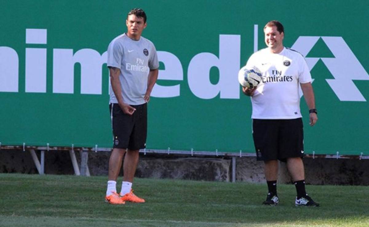 Thiago Silva entrena con el Fluminense en Brasil