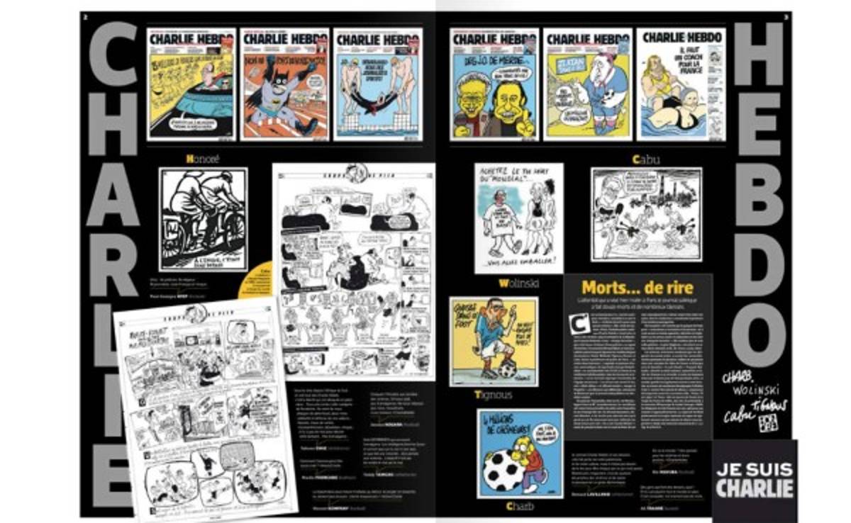 Las duras portadas de la revista Charlie Hebdo hacia deportistas