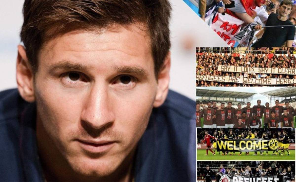 Lionel Messi y Real Madrid lideran ayuda a refugiados en Europa