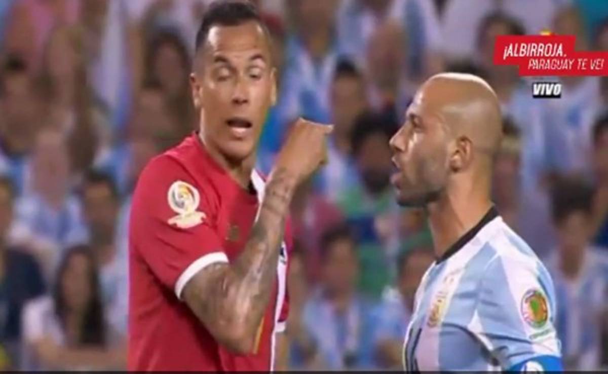 Javier Mascherano a Blas Pérez: 'La concha de tu madre'