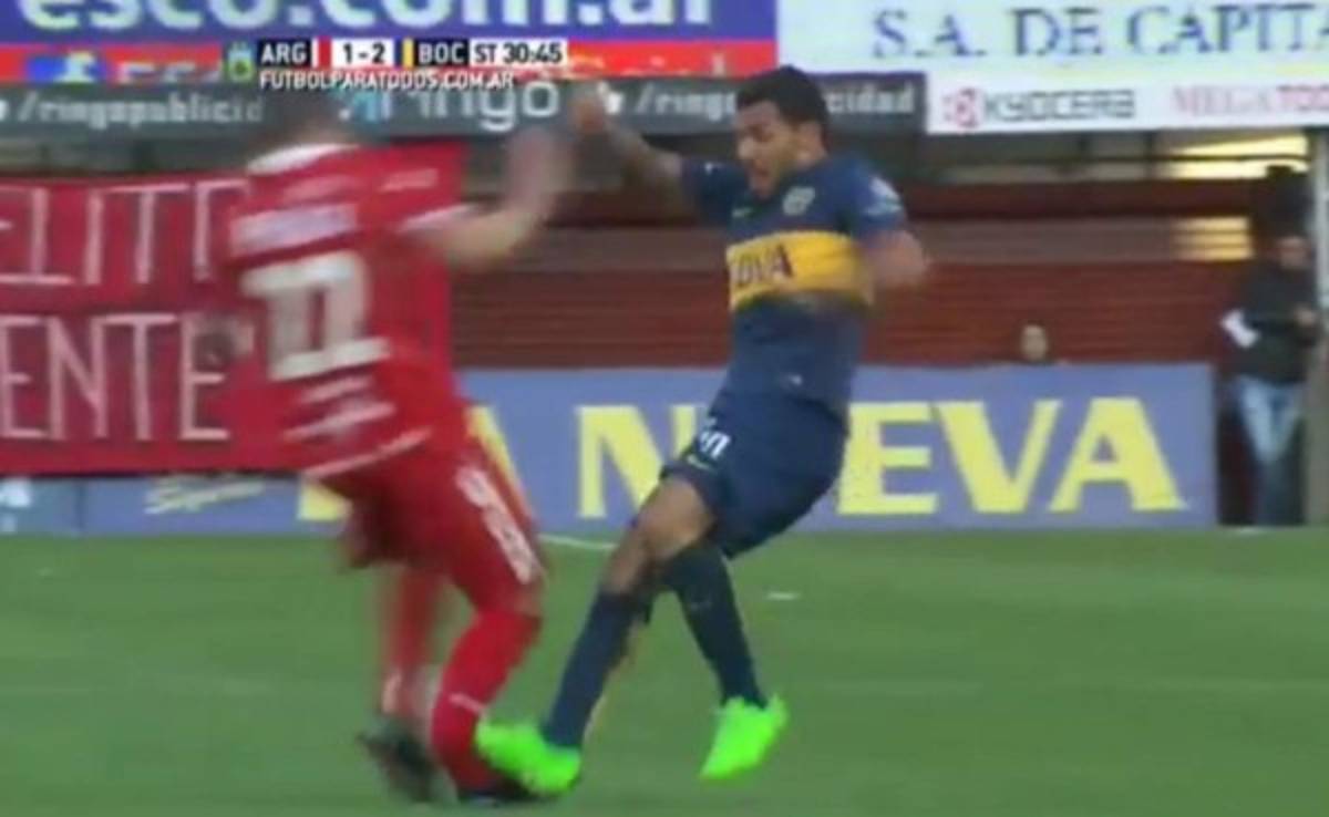 La AFA no sanciona a Carlos Tevez por lesionar a Ezequiel Ham