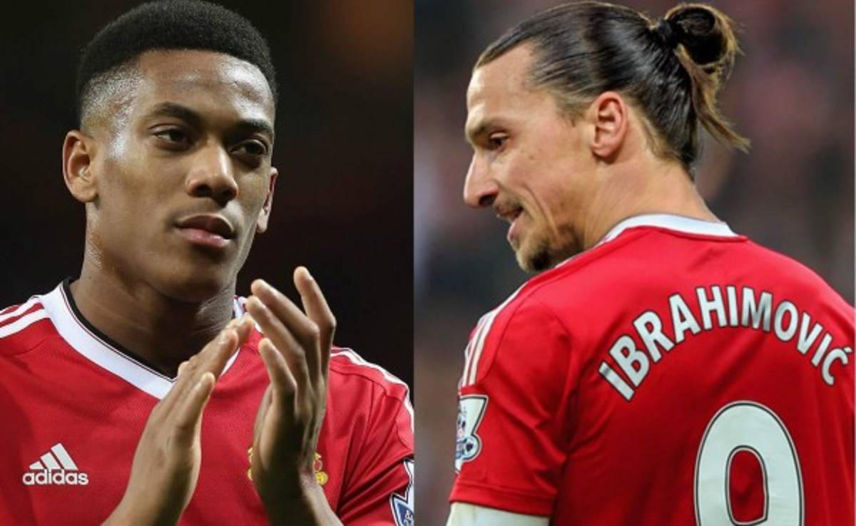 Martial, molesto por tener que darle el '9' a Zlatan en Manchester United