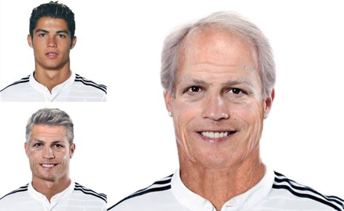 FOTOS: Así se vería el portugués Cristiano Ronaldo a los 80 años