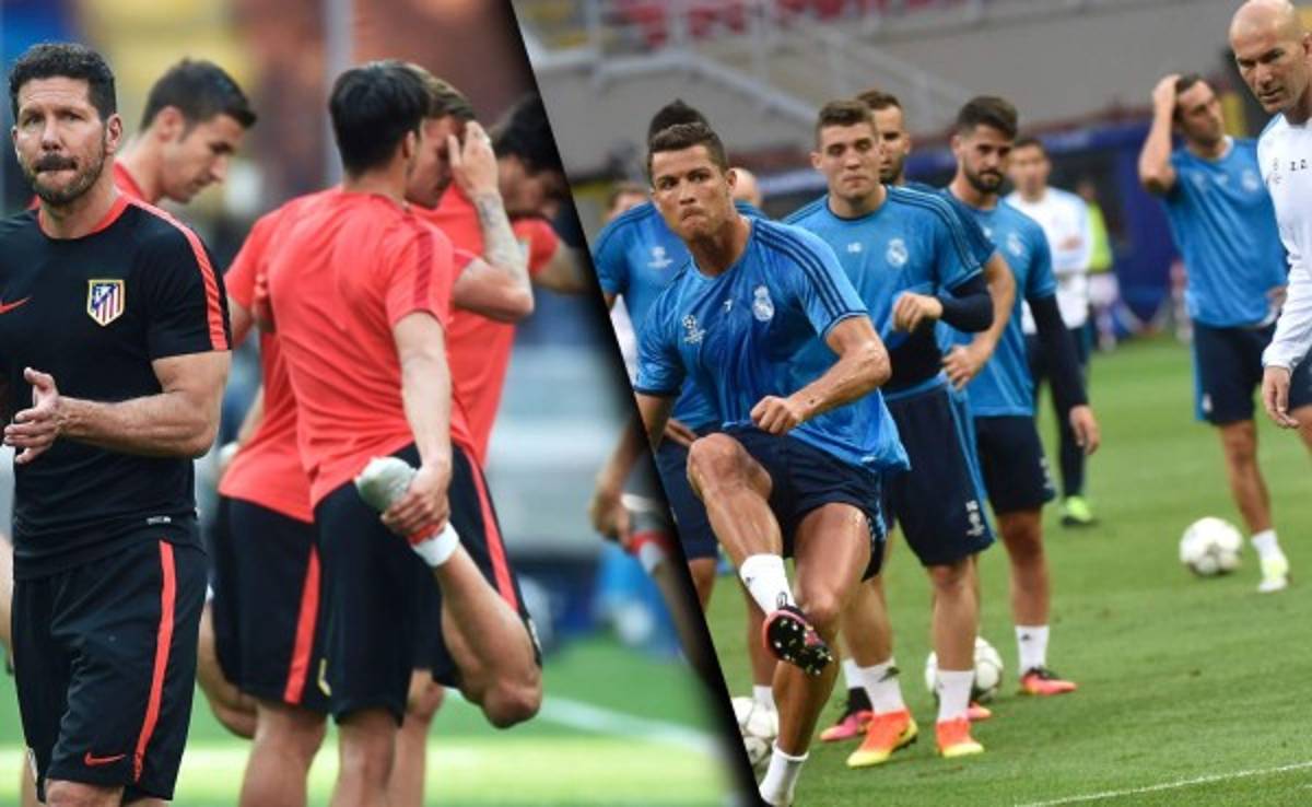 ¡Atlético y Real Madrid van con sus mejores hombres para la final!
