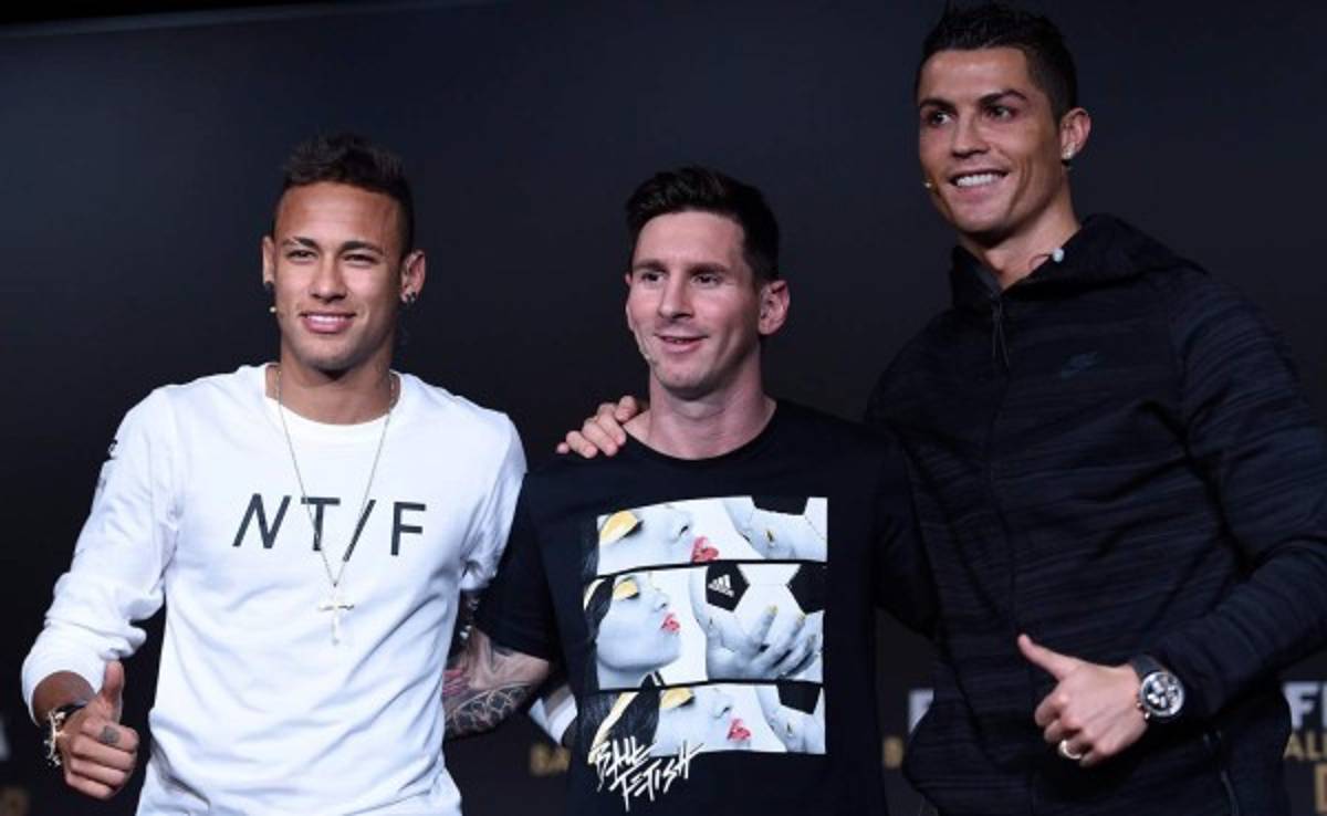 El momento épico entre Cristiano Ronaldo, Lionel Messi y Neymar