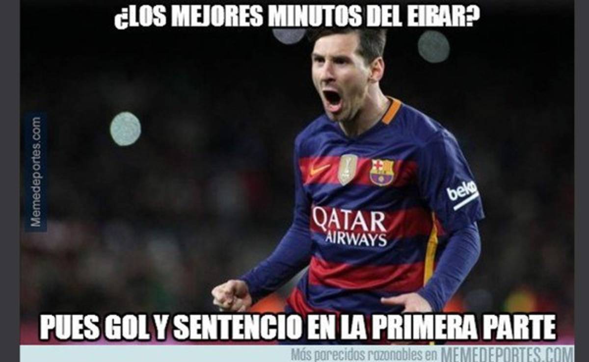 Divertidos 'Memes' con el doblete de Messi y el triunfo del Barcelona