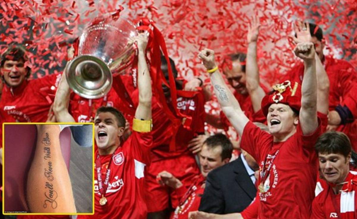 John Arne Riise se tatúa en homenaje al Liverpool