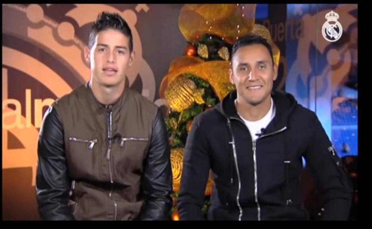 VIDEO: El saludo de Navidad por parte de James Rodríguez y Keylor Navas