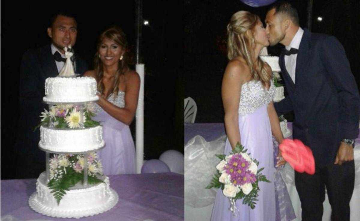 Las fotos más románticas de la boda del futbolista hondureño Manuel Doño