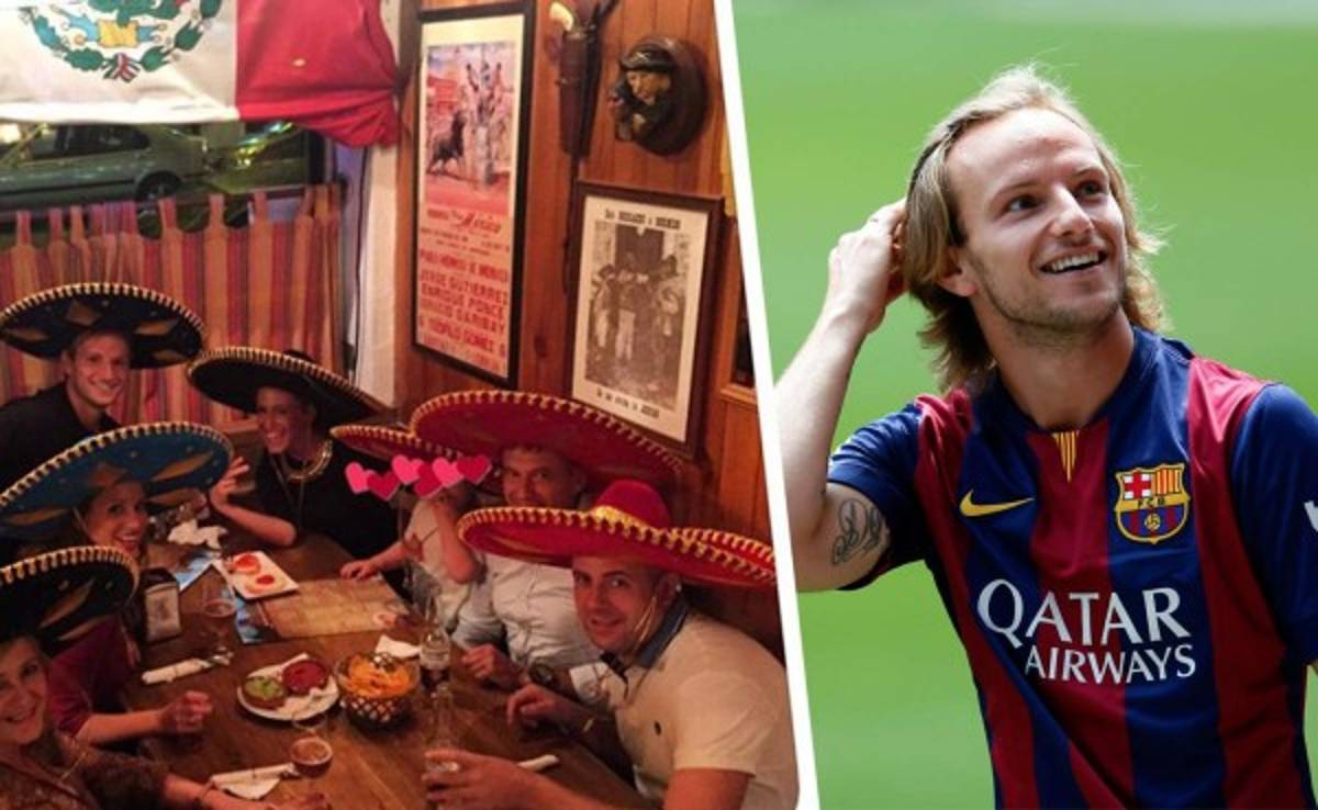 Ivan Rakitic disfrutó a lo grande de la comida mexicana junto a su familia