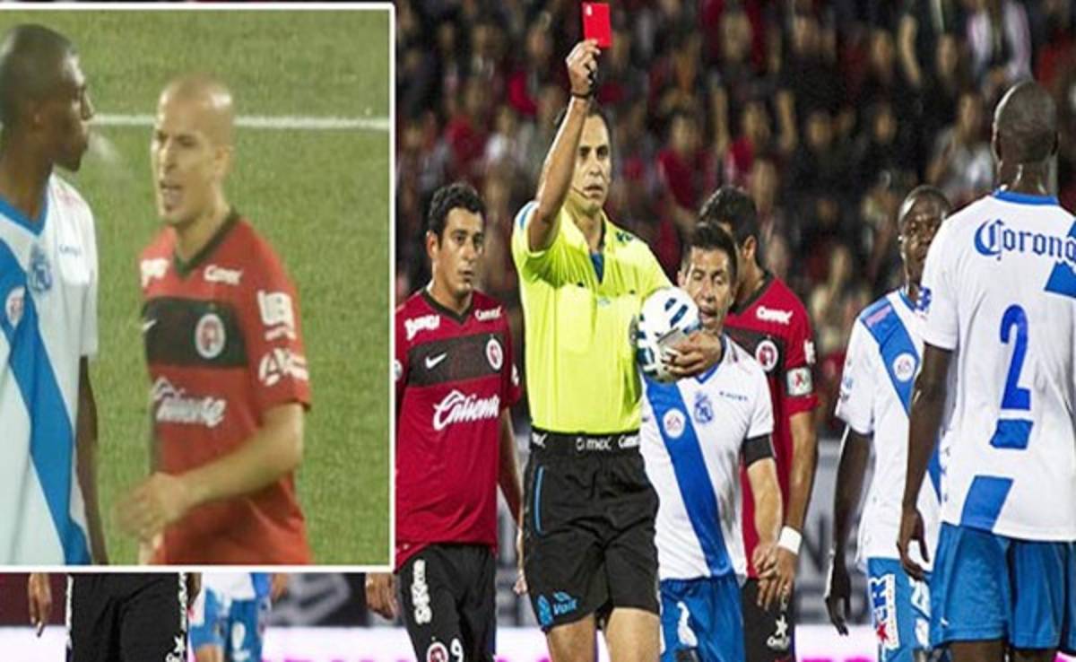 Duro castigo en México a futbolista por escupir a un adversario