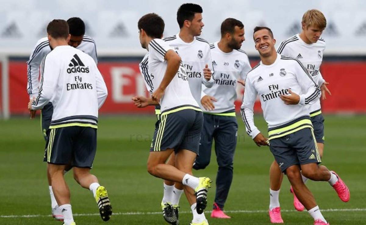 El Real Madrid entrena sin Bale, Ramos, James ni Danilo