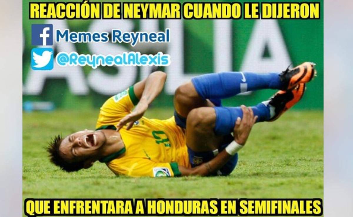 Neymar no se salva de los memes de los hondureños que siguen celebrando