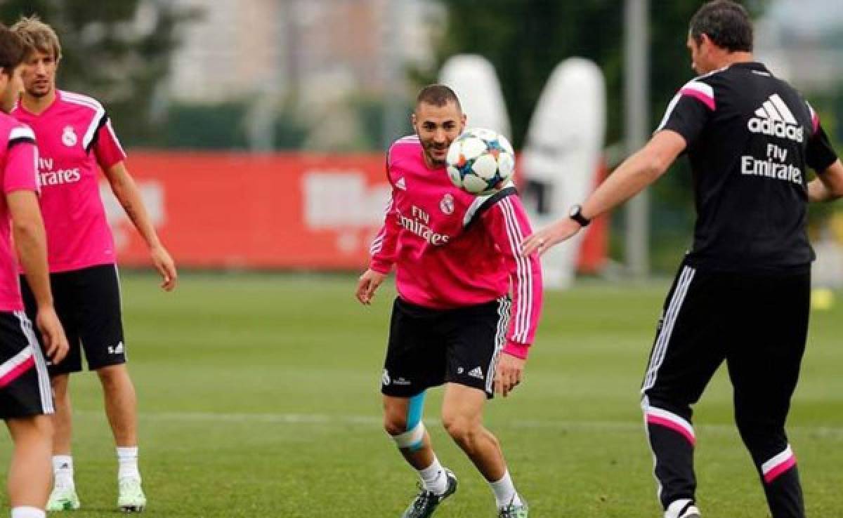 Karim Benzema reaparece en entrenamiento de Real Madrid