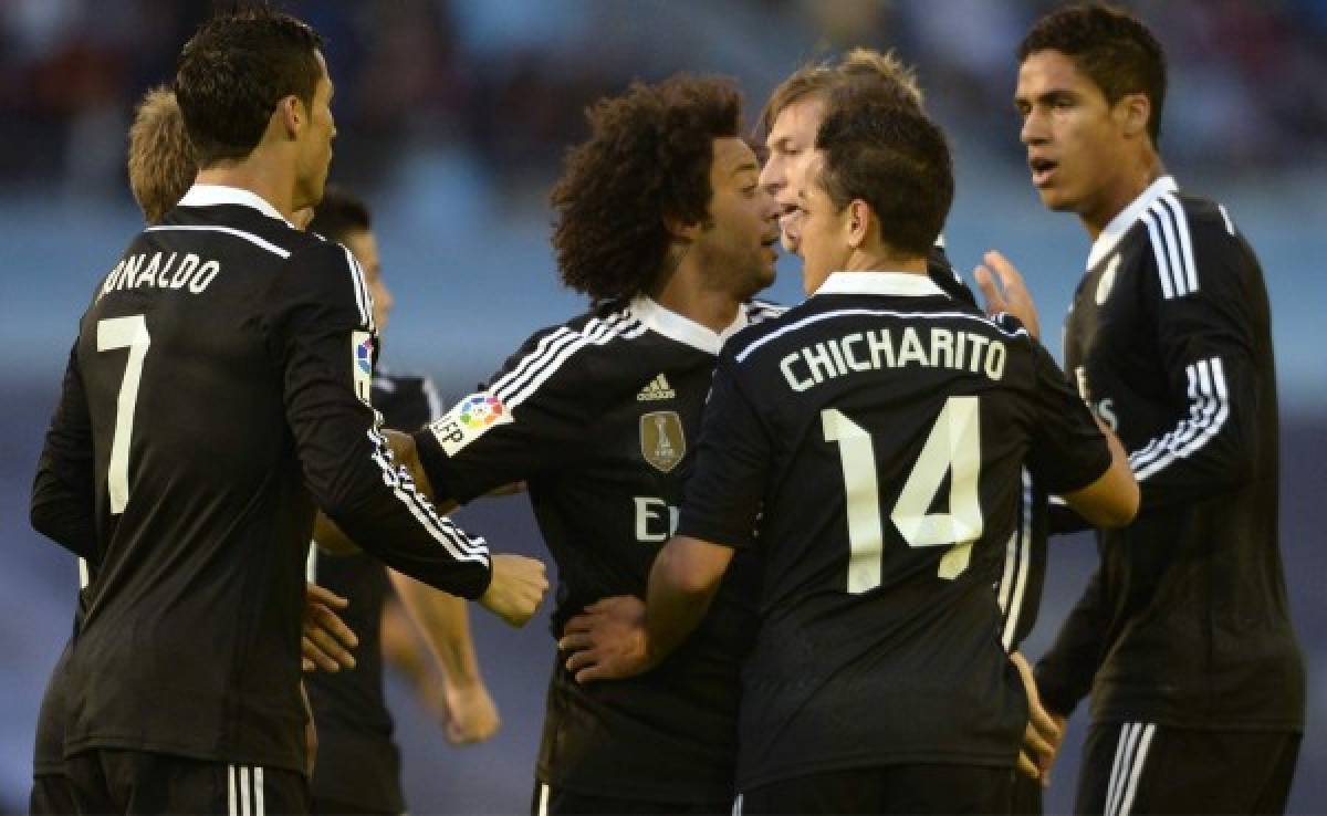 Real Madrid derrota al Celta de Vigo con doblete del Chicharito