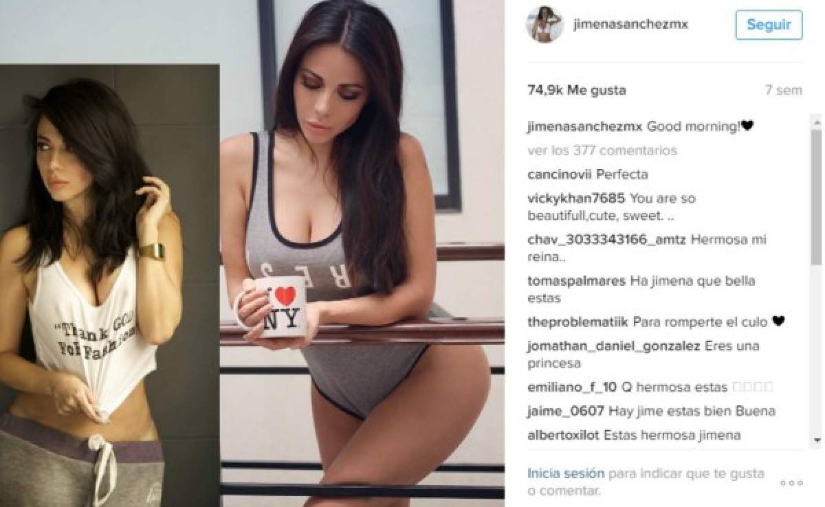 La sexy manera de dar los 'buenos días” de Jimena Sánchez en redes sociales