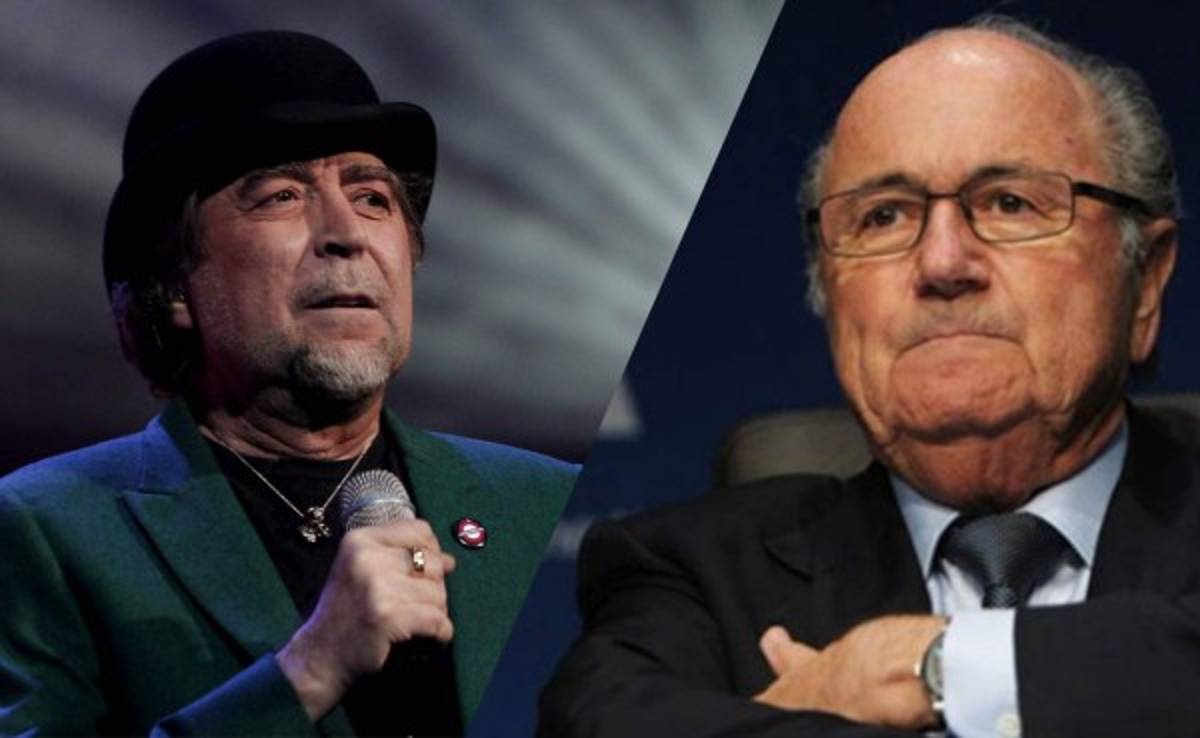El cantante español Joaquín Sabina brinda por Blatter y celebra su dimisión