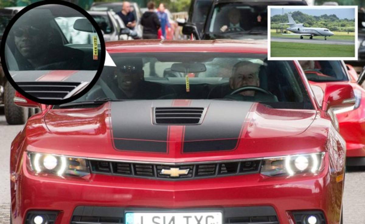 Paul Pogba aterrizó en Manchester para revisión médica