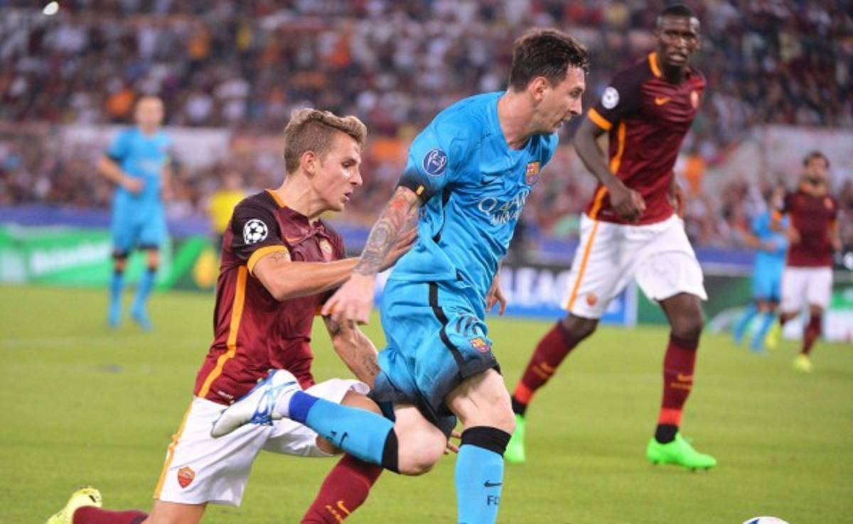 Un Barcelona blando se ve sorprendido por un Roma que empató con un golazo