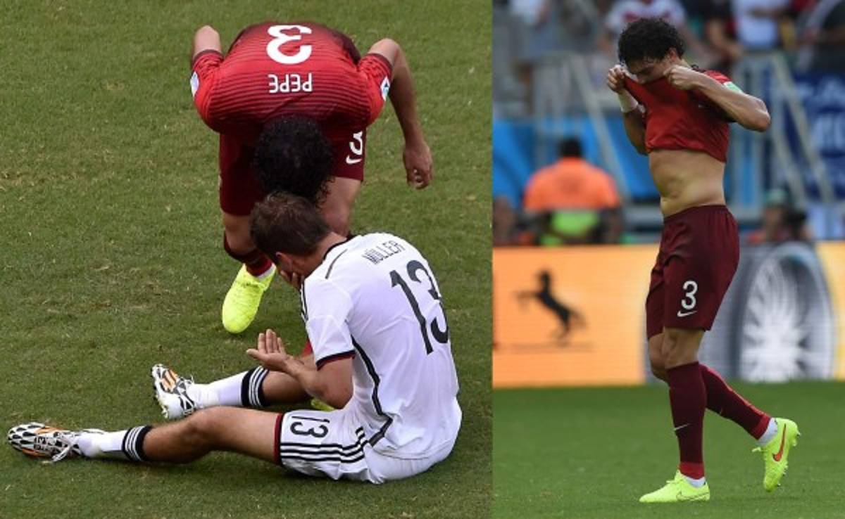 VIDEO: Cabezazo a Muller le costó expulsión a Pepe