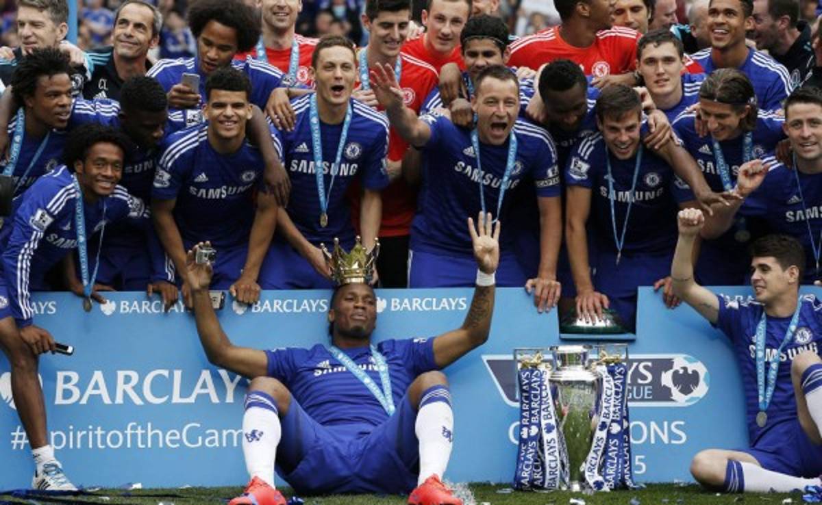 El Chelsea celebra el título de Liga en Stamford Brigde