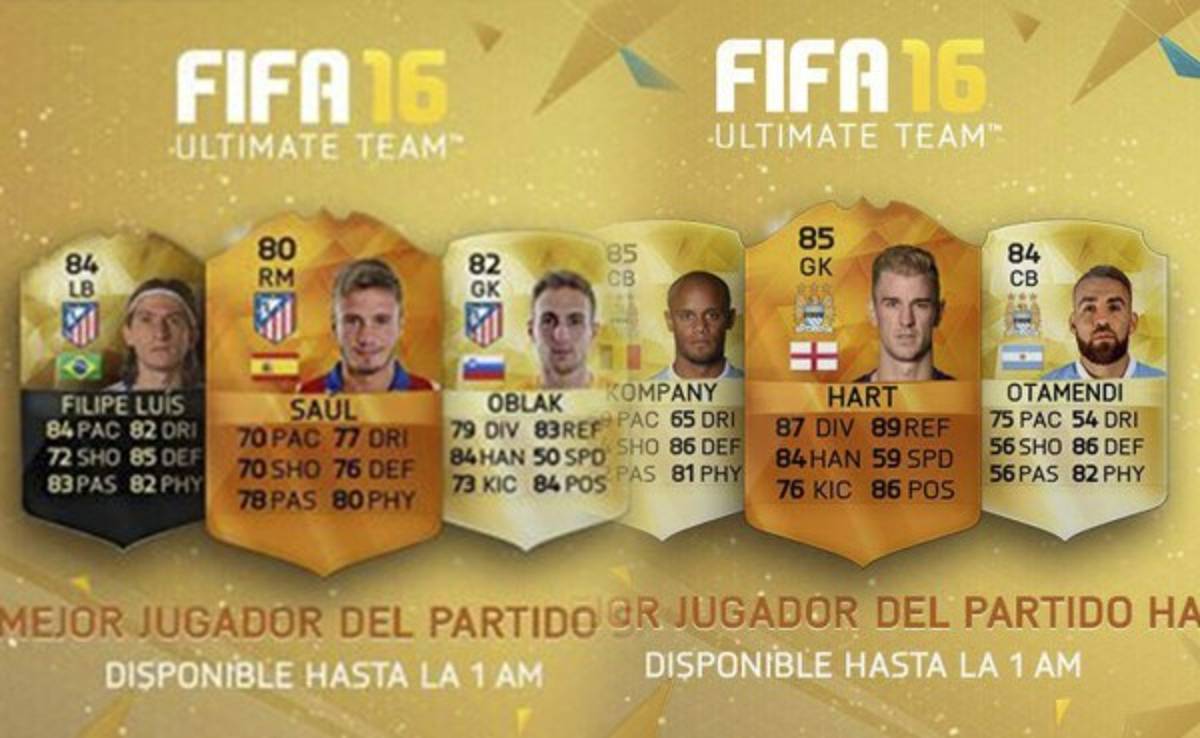 FIFA 16 premia a Joe Hart y Saúl Ñíguez tras actuación en Champions