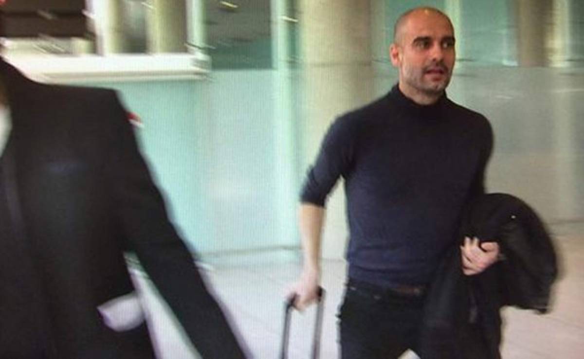 Pep Guardiola ya está en Barcelona