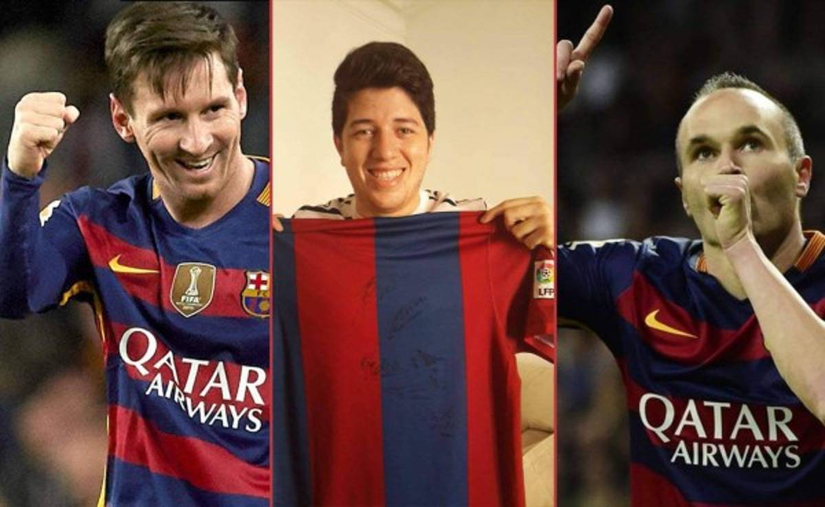 Steve Fajardo, el hondureño que viajó a Barcelona para conocer a sus ídolos